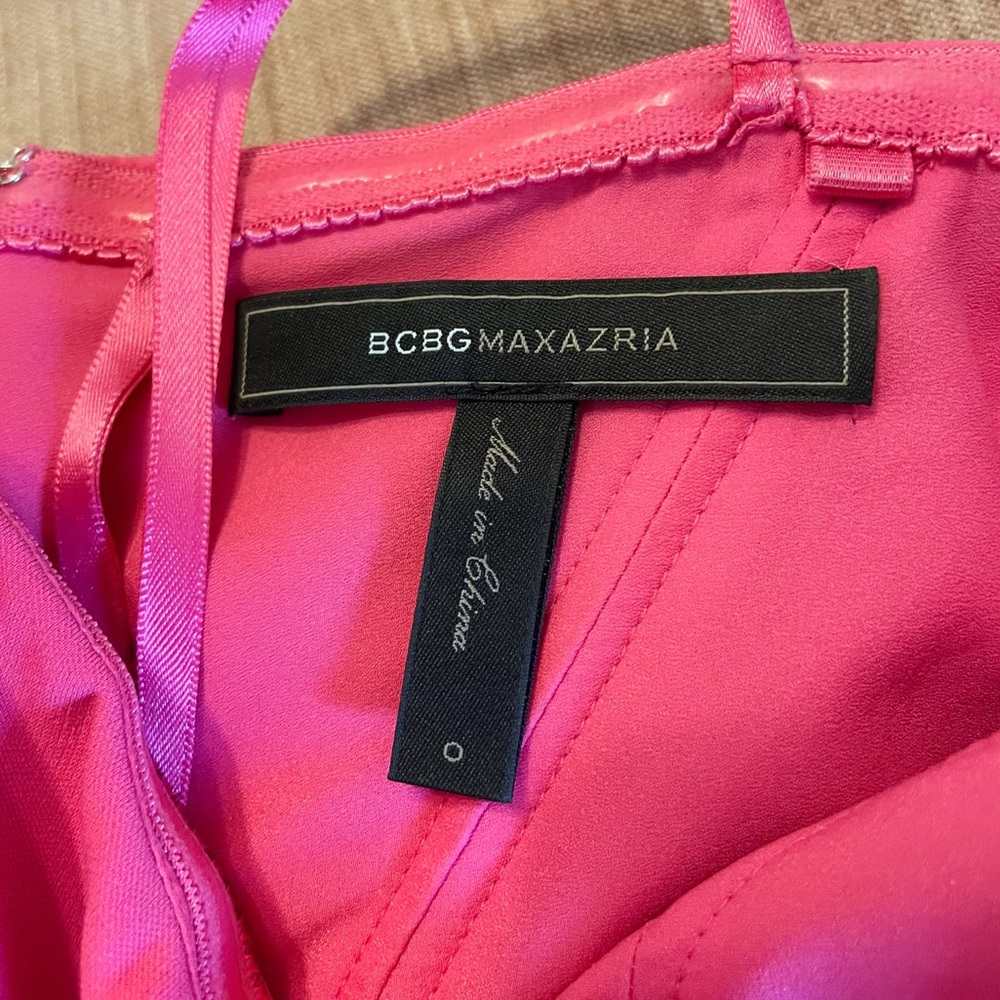 Bcbgmaxazria Pink Strapless Gown - Gem